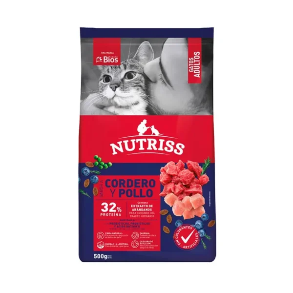 Ad Crdero Nutriss Gato Cordero y Pollo 500 Gr