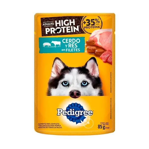 HPCerdoRes Pedigree High Protein Cerdo y Res 85 Gr