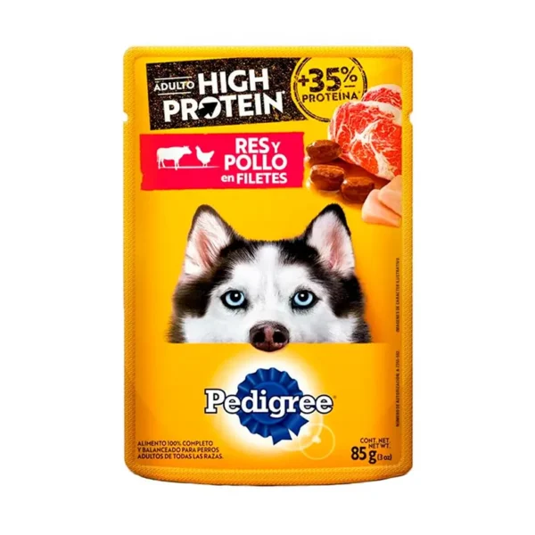 HPResPollo Pedigree High Protein Res y Pollo 85 Gr