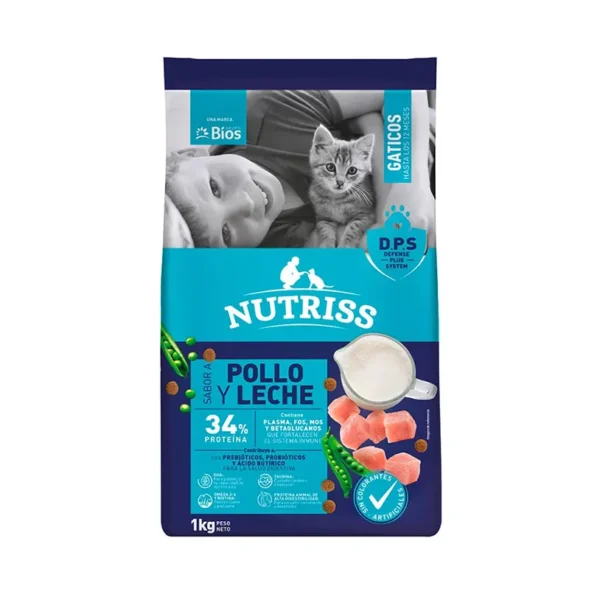 Kitten Nutriss Gaticos Pollo y Leche 1 Kg