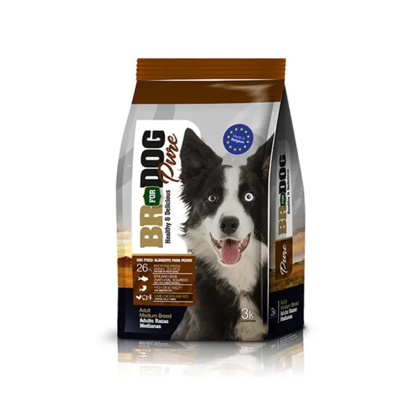 Br For Dog Pure Adulto Raza Mediana 3 Kg