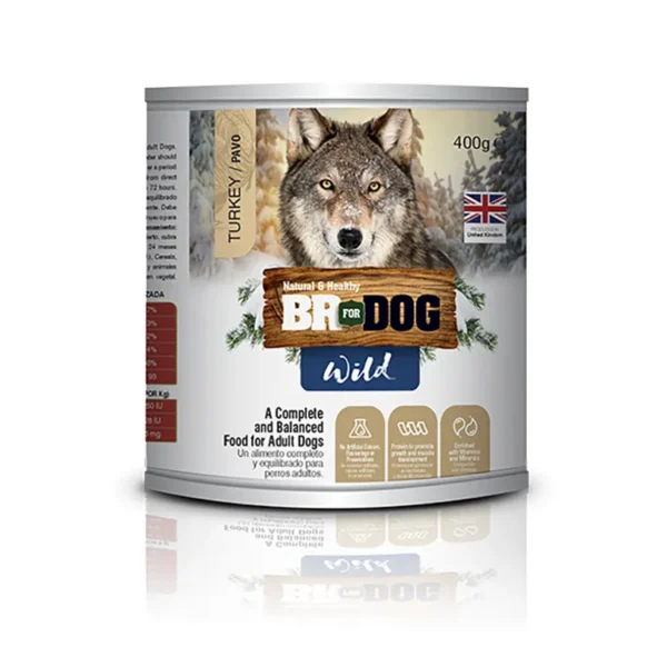 Lata-turkey Br For Dog Wild Turkey 400 Gr