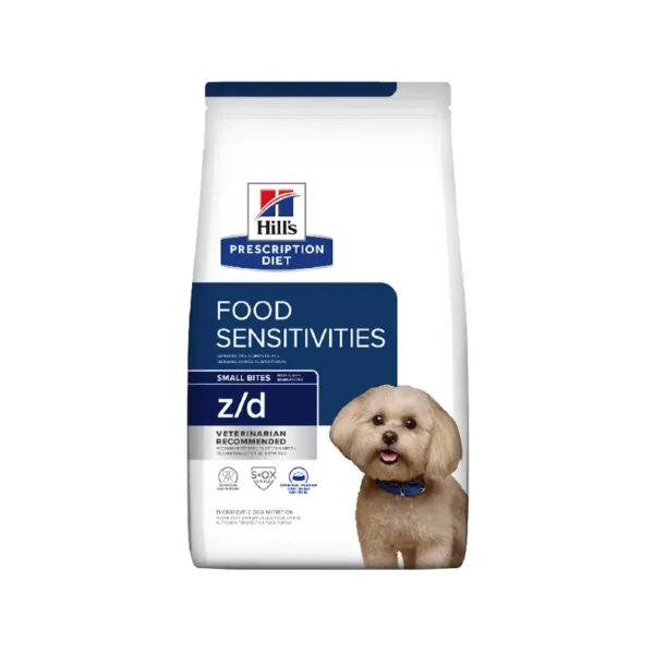 Hills Prescription Diet Food Sensitivities Z/D Small Bites 3.3 Lb