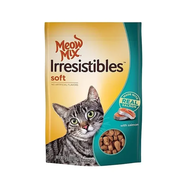 SnacksMeowMixSlmon Meow Mix Irresistibles Soft Salmón 85 Gr