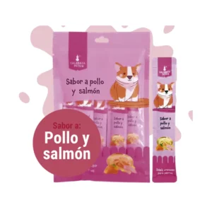 Cremoso Perro Pollo y Salmón 5 Und