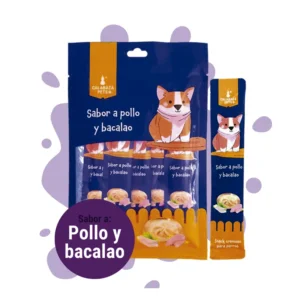 Cremoso Perro Pollo y Bacalao 5 Und