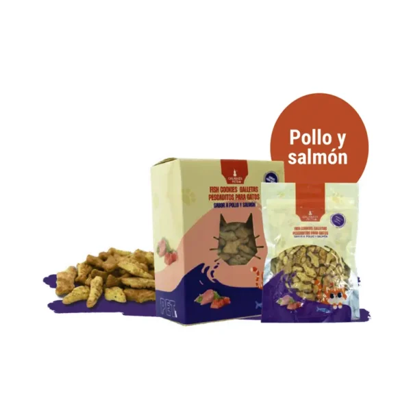 Fish Cookies Gato - Pollo y Salmón 100 Gr
