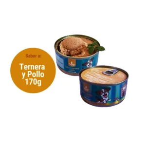 Enlatado Perro Ternera y Pollo 170 Gr
