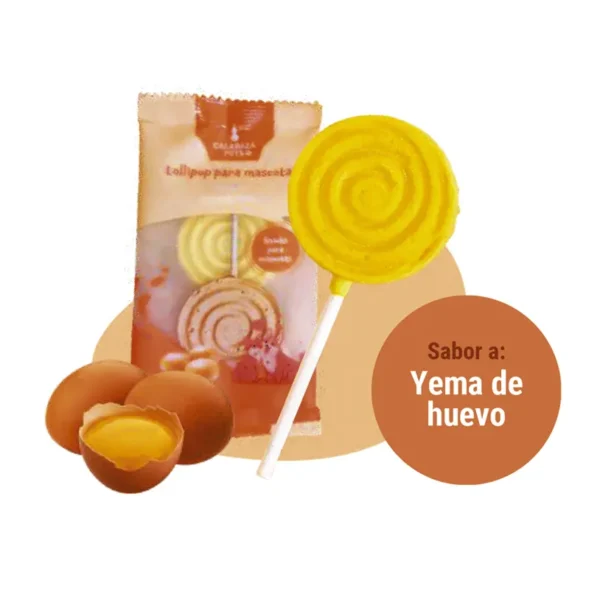 Lollipop Yema de huevo Lollipop para Mascota Yema de Huevo