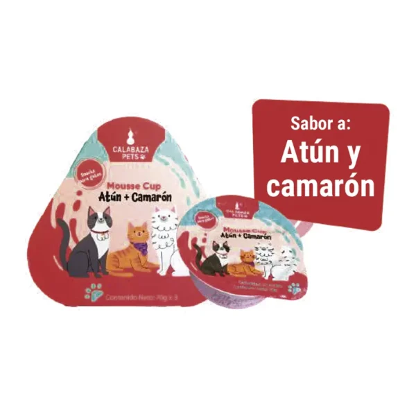 Mousse atun camaron Mousse Cup 3 Und -<br>Atún y Camaron