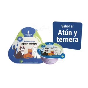 Mousse atun ternera Mousse Cup 3 Und -<br>Atún y Ternera