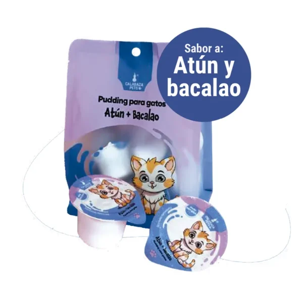 Pudding Gato Atún y Bacalao 10 Und