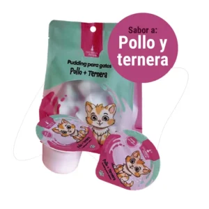 Pudding pollo ternera Pudding Gato Pollo y Ternera 10 Und