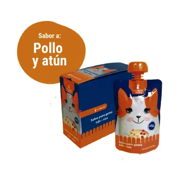 Salsa para Gato - Pollo y Atún 80 Gr